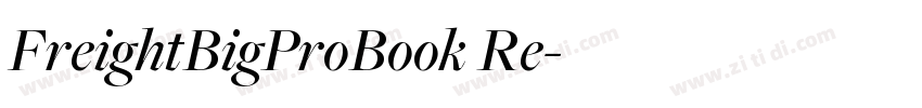 FreightBigProBook Re字体转换